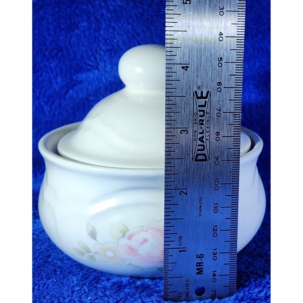 Pfaltzgraff Tea Rose Cream & Sugar Set